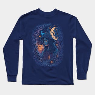 Pretty Witch in the Woods - in the Forest Long Sleeve T-Shirt